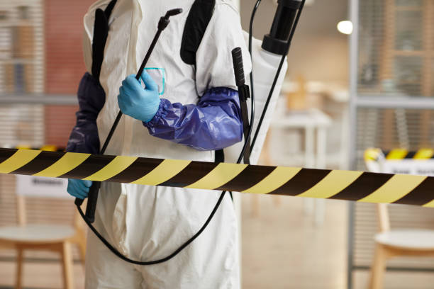 Professional Biohazard Cleanup technician working in Monument Beach, MA